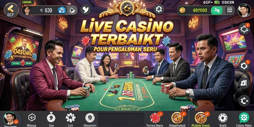 Tampilan gameplay Live Casino yang menegangkan dan interaktif.