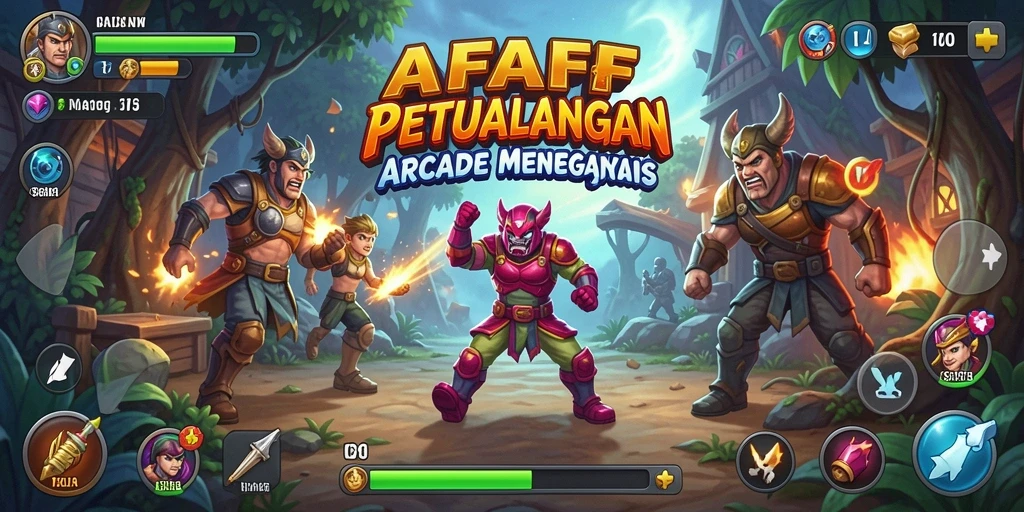 Tampilan gameplay AFAF dengan aksi seru dan tantangan arcade.
