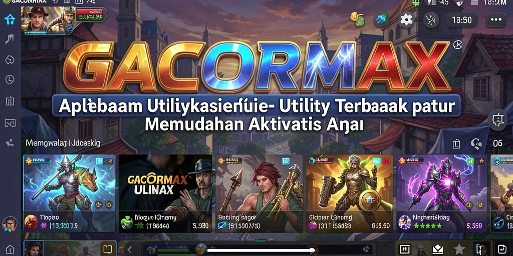 Tampilan antarmuka GACORMAX yang intuitif dan mudah digunakan.