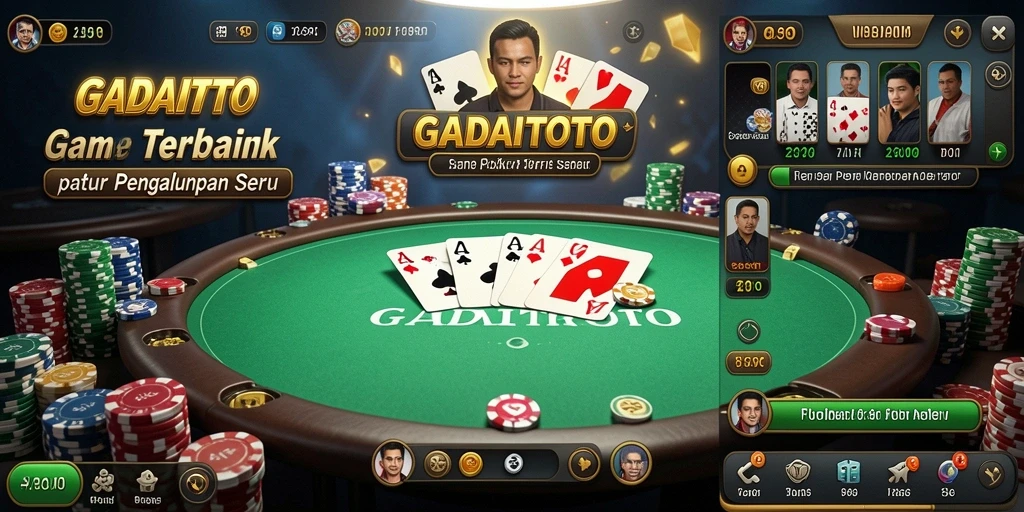 Tampilan gameplay GADAITOTO yang menarik dan interaktif saat bermain Poker.