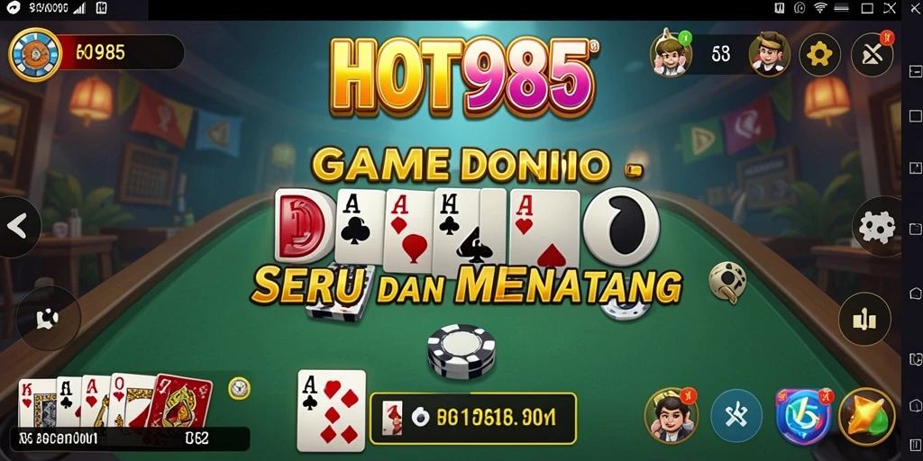 Screenshot gameplay HOT985 yang seru dengan interaksi pemain.