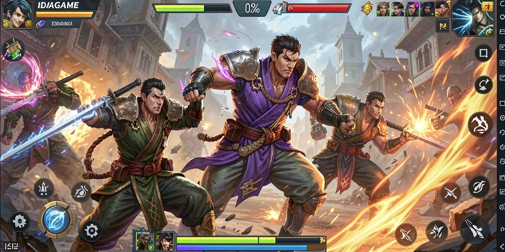 Tampilan menarik dari pertarungan epik di IDAGAME.