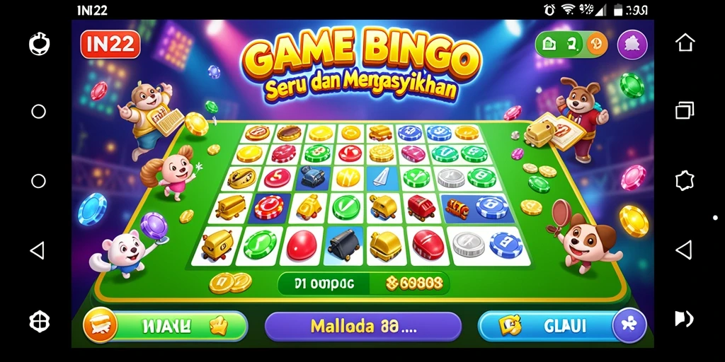 Tampilan screenshot gameplay IN22 dengan suasana Bingo yang seru.