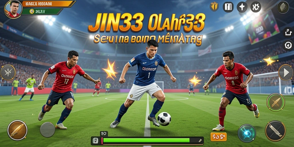 Tampilan gameplay JIN33 yang penuh aksi dan keseruan olahraga.
