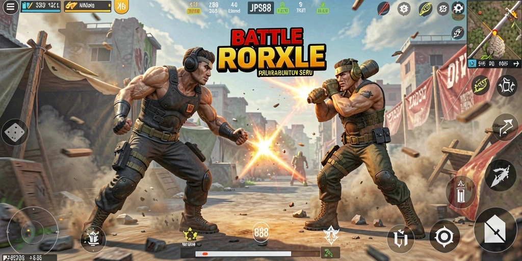 Gameplay JPS88 dengan pertempuran intens dan strategi tim.