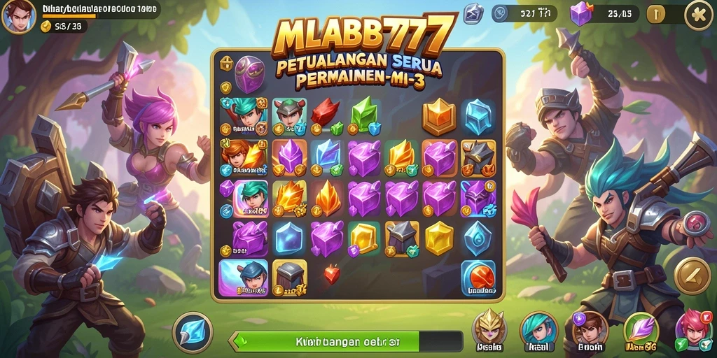 Gameplay seru dan penuh warna MLBB777 dalam aksi Match-3.