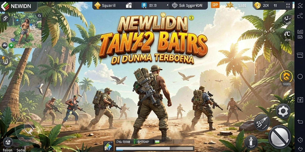 Tampilan menakjubkan gameplay Open World NEWIDN dengan pemandangan fantastis.