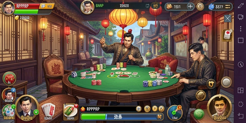 Gameplay menarik RPRPRP dengan kartu QiuQiu.