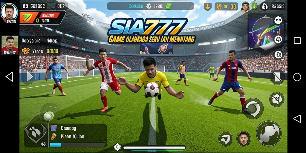 Tampilan gameplay dinamis SIA777 saat pertarungan olahraga.