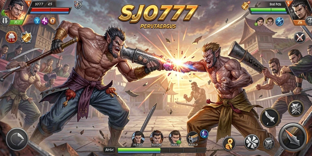 Tangkapan layar gameplay SJO777 yang penuh aksi dan intensitas.