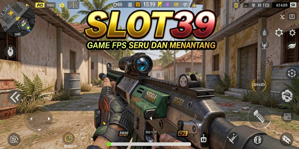 Screenshot permainan <strong>SLOT39</strong> menunjukkan aksi intens dan grafis memukau dalam game FPS.