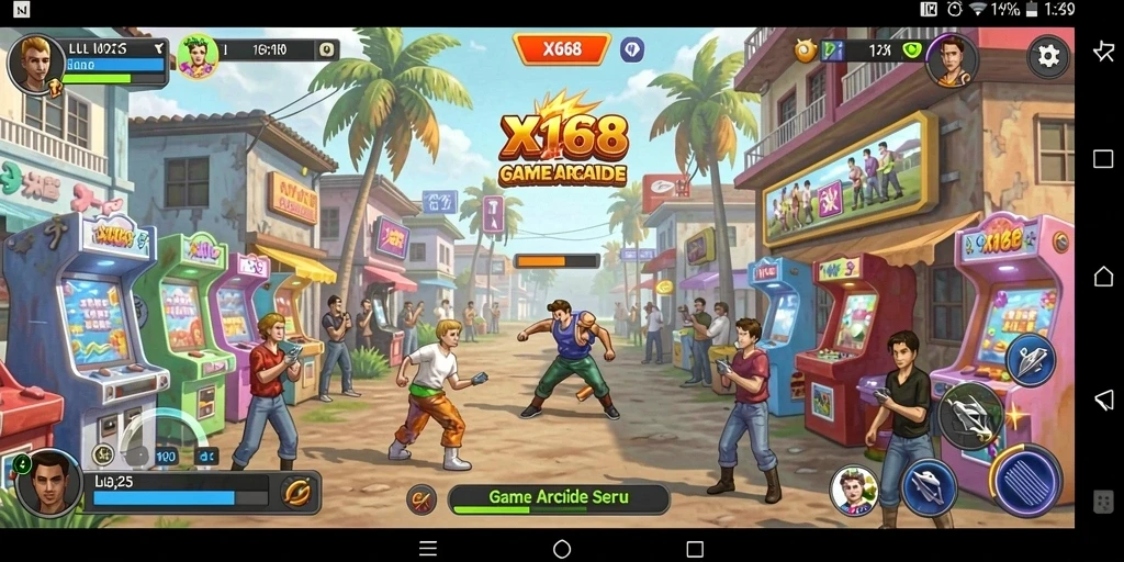 Tampilan gameplay X168 yang seru dan penuh tantangan.